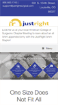 Mobile Screenshot of justrightsurgical.com